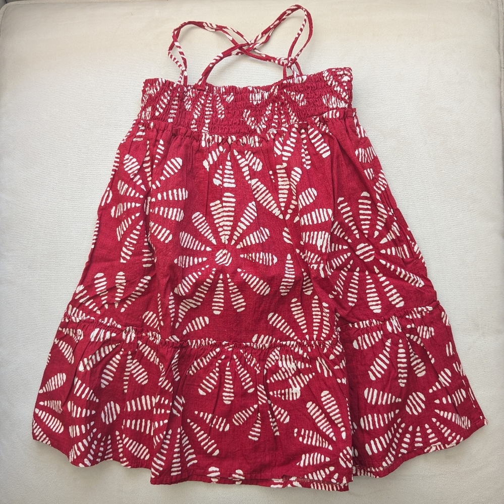 NWT GAP Red And White Dress with Matching Bloomers - 2T